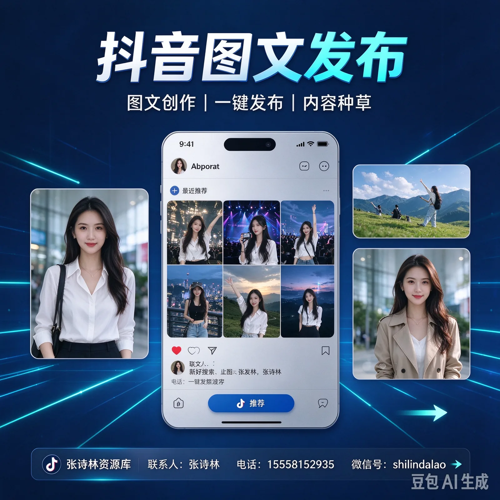 Douyin Bild- und Textveröffentlichung